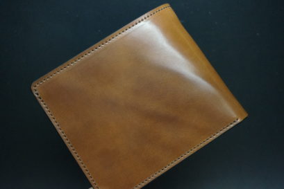 ホーウィンのコードバンのバーボンの二つ折り財布（小銭入れ付き）-1