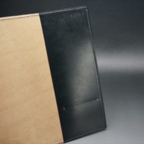 Ａ５判手帳カバーのブラックカラーの内側