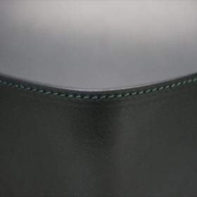 ダークグリーンのセドウィック社製ブライドルレザーの二つ折り財布-3