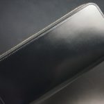 オイルコードバンのラウンドファスナー長財布！新喜皮革社のブラック編！