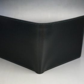 セドウィック社製ブライドルレザーのブラック色の二つ折り財布（ゴールド色）-1-2
