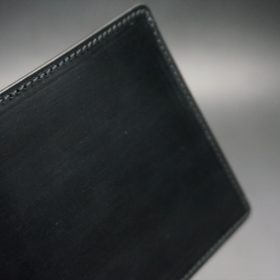 セドウィック社製ブライドルレザーのブラック色の二つ折り財布（ゴールド色）-1-3
