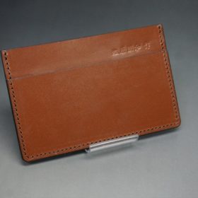 セドウィック社製ブライドルレザーのヘーゼルブラウン色のカードケース-1-2