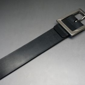 クレイトン社製ブライドルレザーのブラック色のベルト(35mm/cs/mサイズ)-1-6