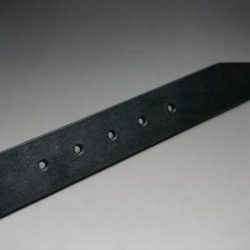クレイトン社製ブライドルレザーのブラック色のベルト(35mm/cs/mサイズ)-1-8