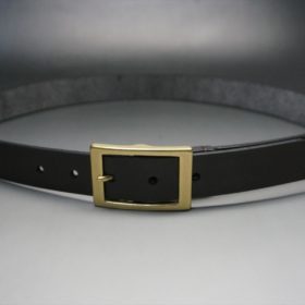 クレイトン社製ブライドルレザーのダークブラウン色のベルト(30mm/cg/mサイズ)-1-10