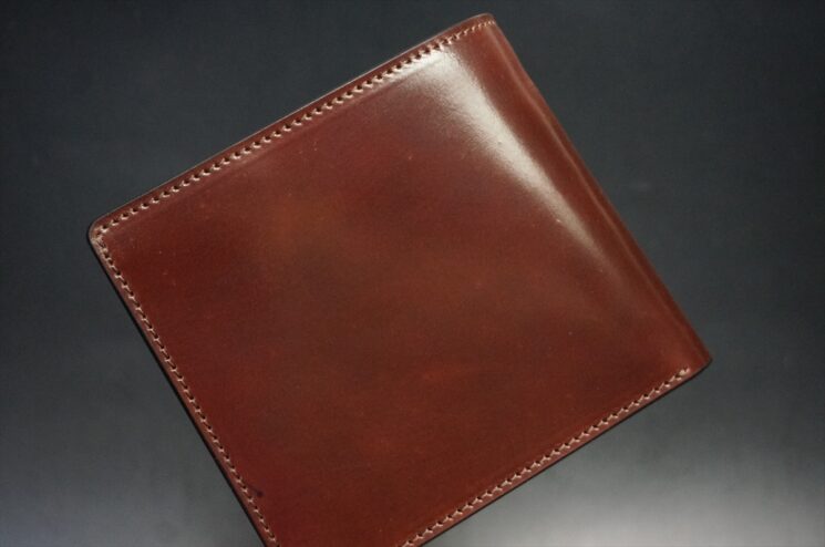 ホーウィン社製シェルコードバンの＃２色の二つ折り財布