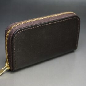 ブライドルレザーのミニ財布の正面