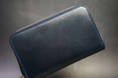 ホーウィン社製シェルコードバンのラウンドファスナー財布