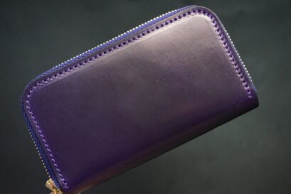 ホーウィンコードバンのウルトラバイオレットのミニ財布