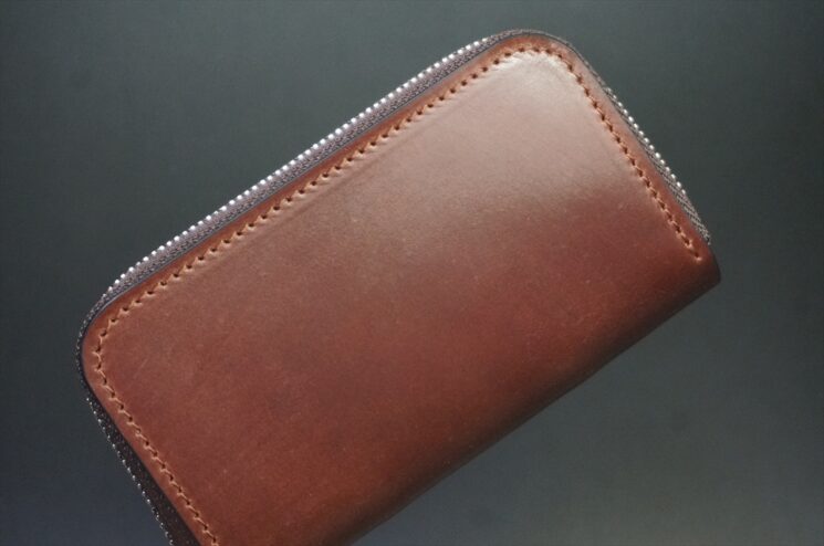 ホーウィン社コードバン ブライドルレザー 真鍮 財布 コンパクト ミニ 