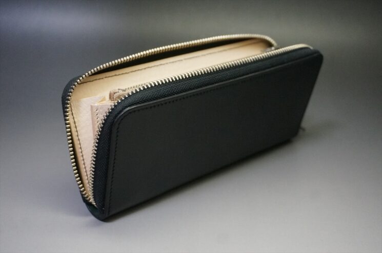 即決お買い得品!コードバン 長財布(お買い得品/ホーウィン社/ブラック色) - 画像 (14)