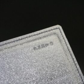 ブライドルレザー 床革バインダー(セドウィック社/ブラック色/金具:シルバー色） - 画像 (9)