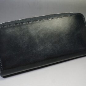 即納品！ブライドルレザー 長財布(特選品/セドウィック/ブラック/金具シルバー色) - 画像 (8)