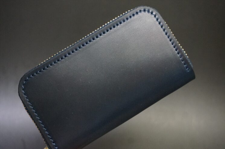 ホーウィンコードバン（ネイビー色）のミニ財布
