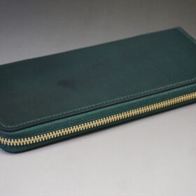 完売御礼！コードバン 長財布(ホーウィン社/グリーン色) - 画像 (5)