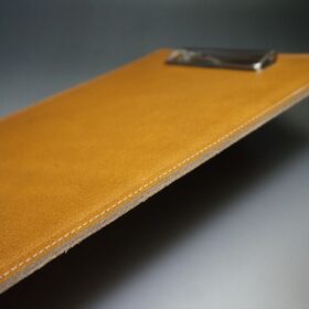 ブライドルレザー 床革バインダー(セドウィック社/ヘーゼル色/金具:シルバー色） - 画像 (6)