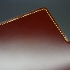 コードバン 名刺入れ(新喜皮革/顔料仕上げ/バーガンディ色) - 画像 (6)