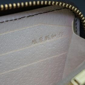 コードバン 長財布（新喜皮革社/バーガンディ色） - 画像 (12)