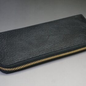アメ豚 長財布（蝋引き加工/ブラック色） - 画像 (5)