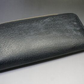 アメ豚 長財布（蝋引き加工/ブラック色） - 画像 (7)