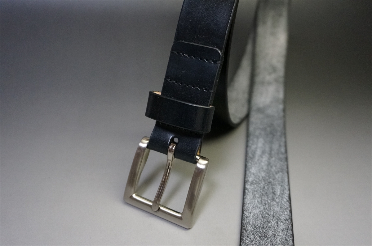完売御礼!ブライドルレザー ベルト(セドウィック社/ブラック色/30mm幅) - 画像 (2)