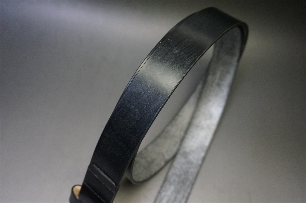 完売御礼!ブライドルレザー ベルト(セドウィック社/ブラック色/30mm幅) - 画像 (3)