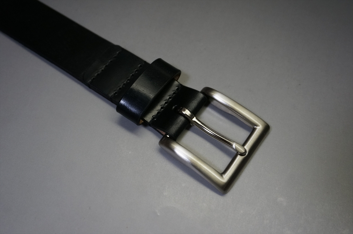 完売御礼!ブライドルレザー ベルト(セドウィック社/ブラック色/30mm幅) - 画像 (4)