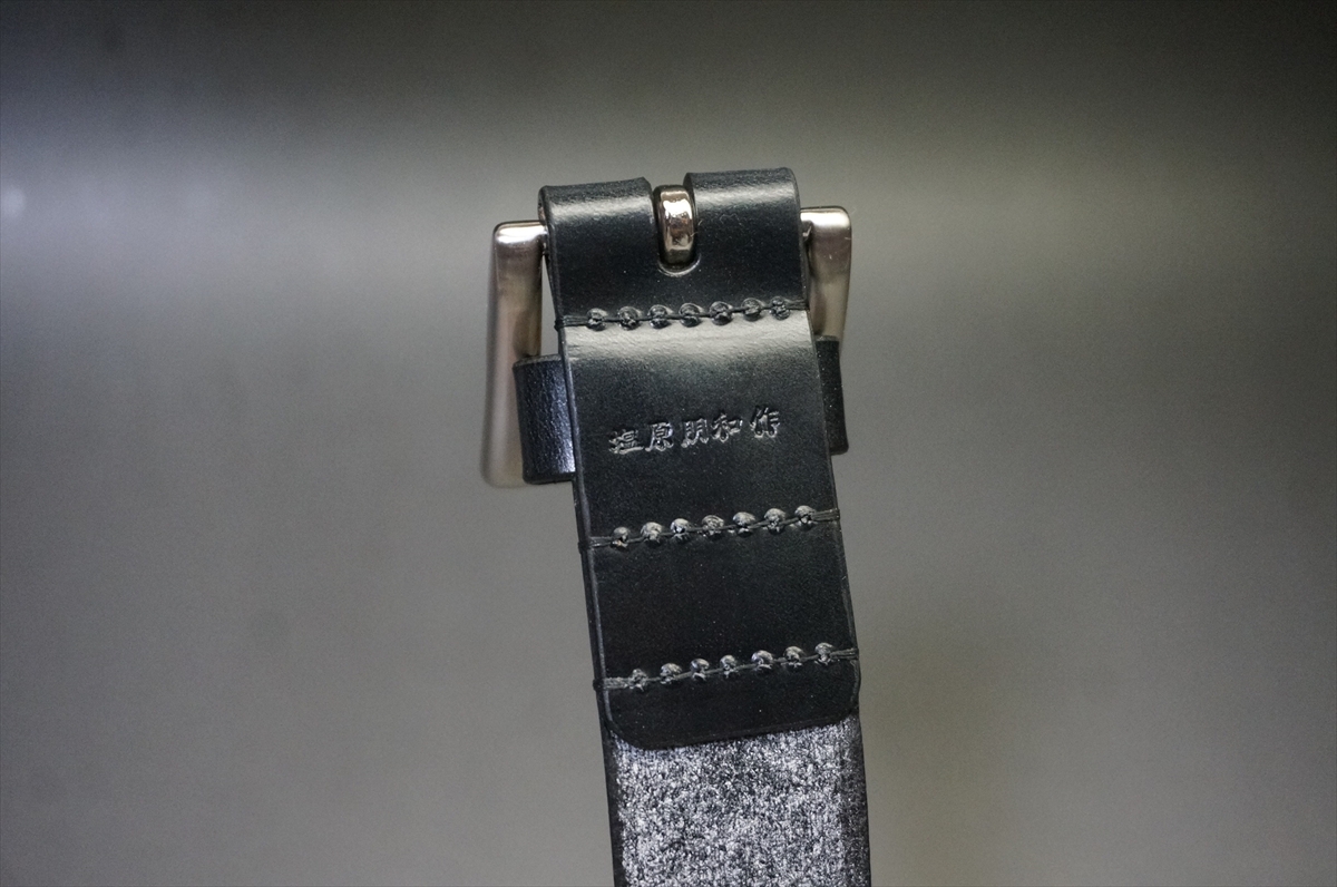 完売御礼!ブライドルレザー ベルト(セドウィック社/ブラック色/30mm幅) - 画像 (7)