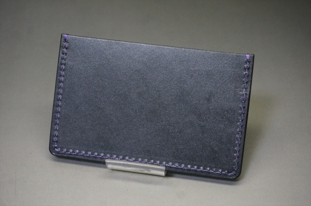 コードバン カードケース(ホーウィン社/ウルトラバイオレット色) - 画像 (4)