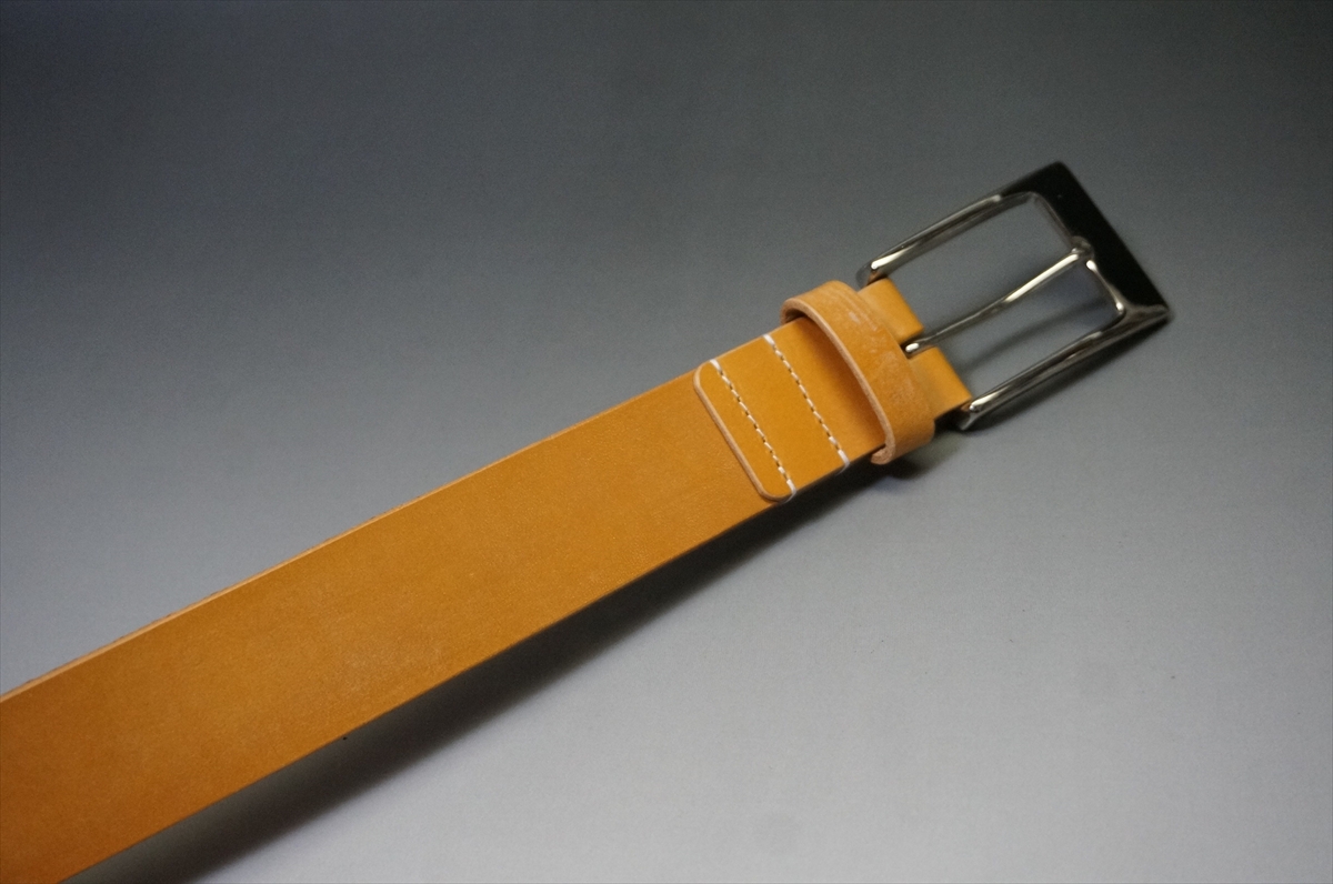 ブライドルレザー ベルト(セドウィック社/ロンドンタン色/35mm幅) - 画像 (5)
