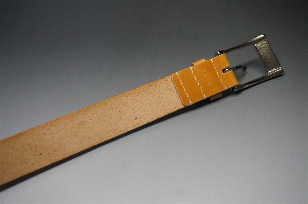 ブライドルレザー ベルト(セドウィック社/ロンドンタン色/35mm幅) - 画像 (6)