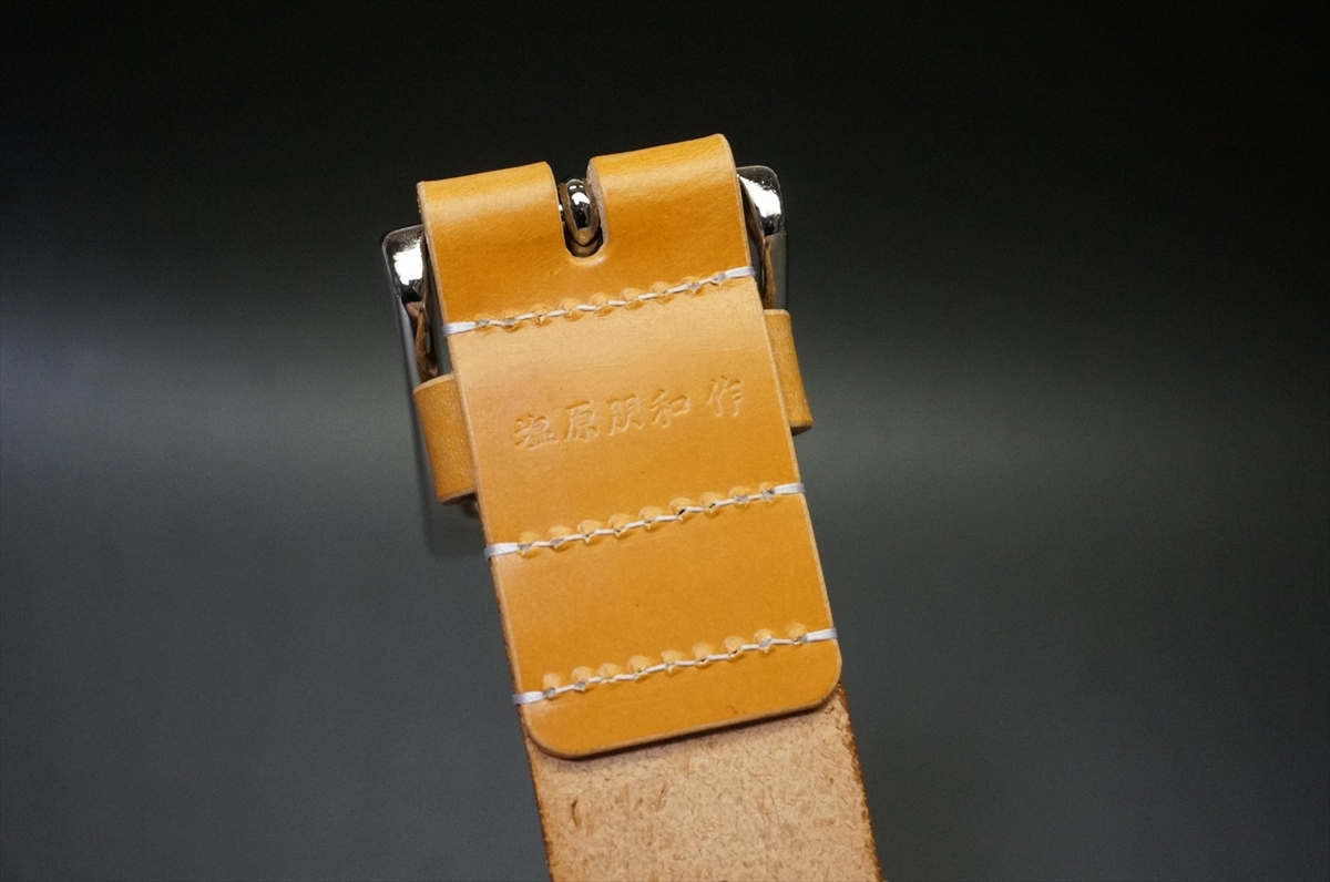 ブライドルレザー ベルト(セドウィック社/ロンドンタン色/35mm幅) - 画像 (7)