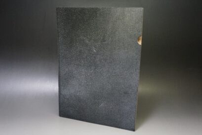 セドウィック社製ブライドルレザー（ブラック色）の床革ファイル