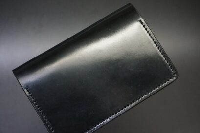 ホーウィン社製シェルコードバン(ブラック色)名刺入れ
