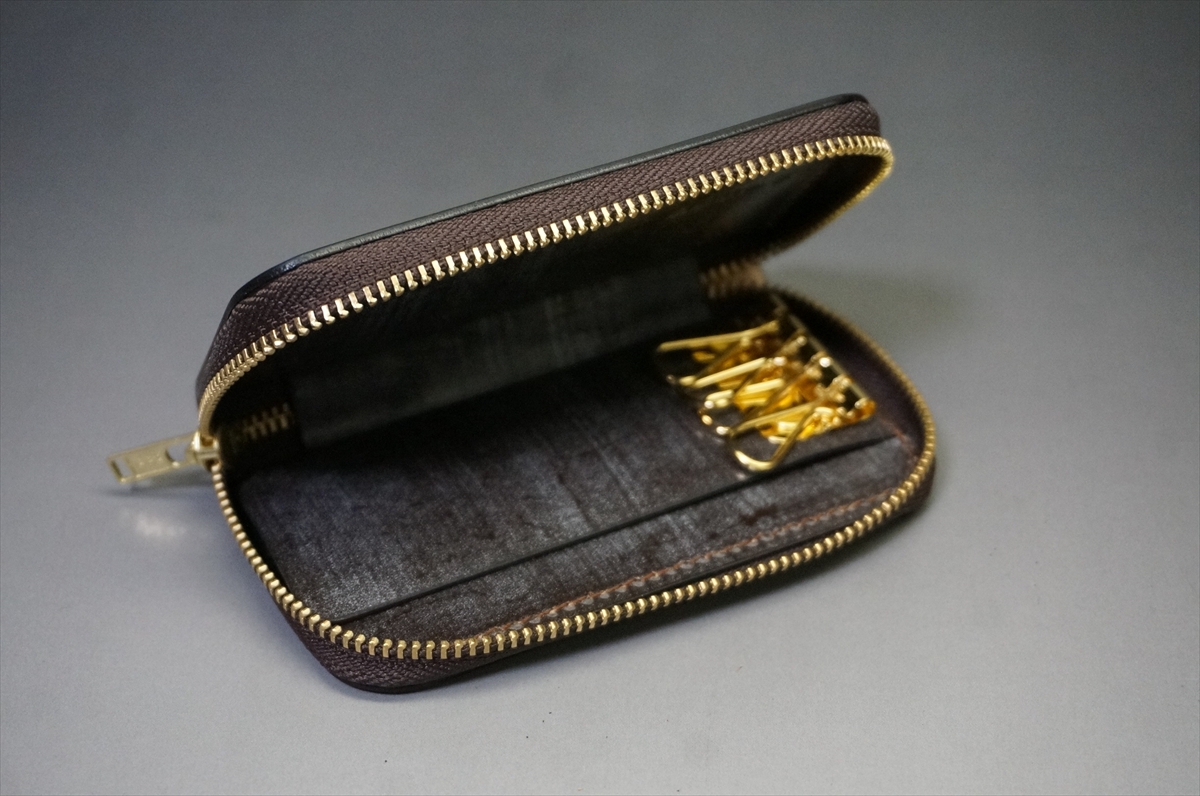 12月2日(火曜日)終了!コードバン キーケース(新喜皮革社/バーガンディ色/4連キー) - 画像 (6)