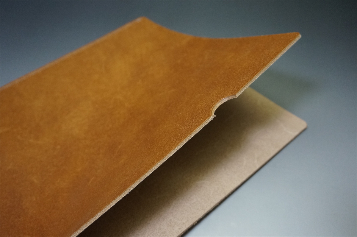 完売御礼!ブライドルレザー 床革ファイル(セドウィック社/ヘーゼル色) - 画像 (4)