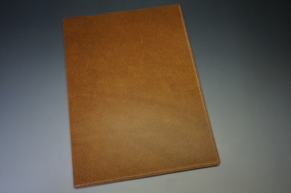 完売御礼!ブライドルレザー 床革ファイル(セドウィック社/ヘーゼル色) - 画像 (6)