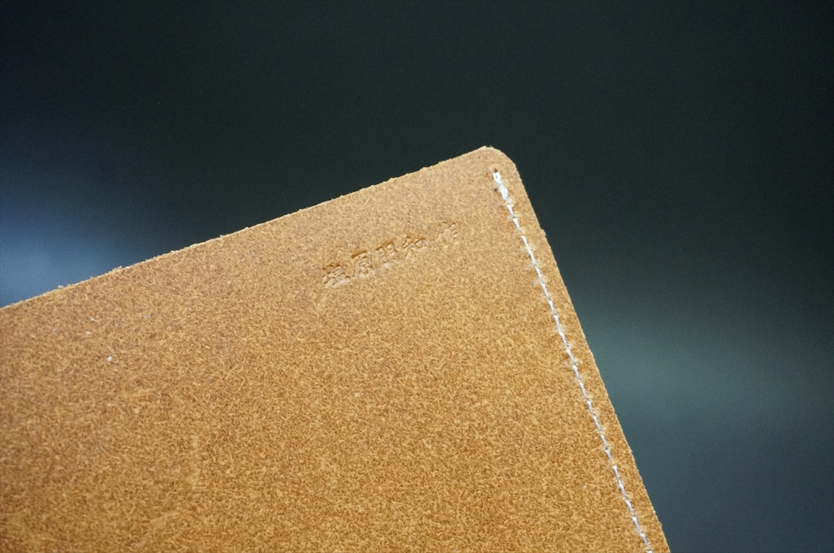 完売御礼!ブライドルレザー 床革ファイル(セドウィック社/ヘーゼル色) - 画像 (7)