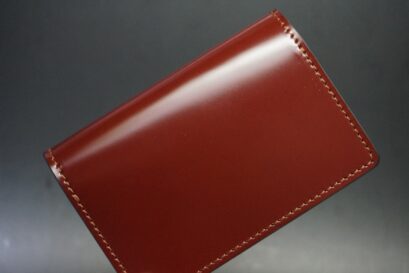 新喜皮革社製コードバンを使用した名刺入れ