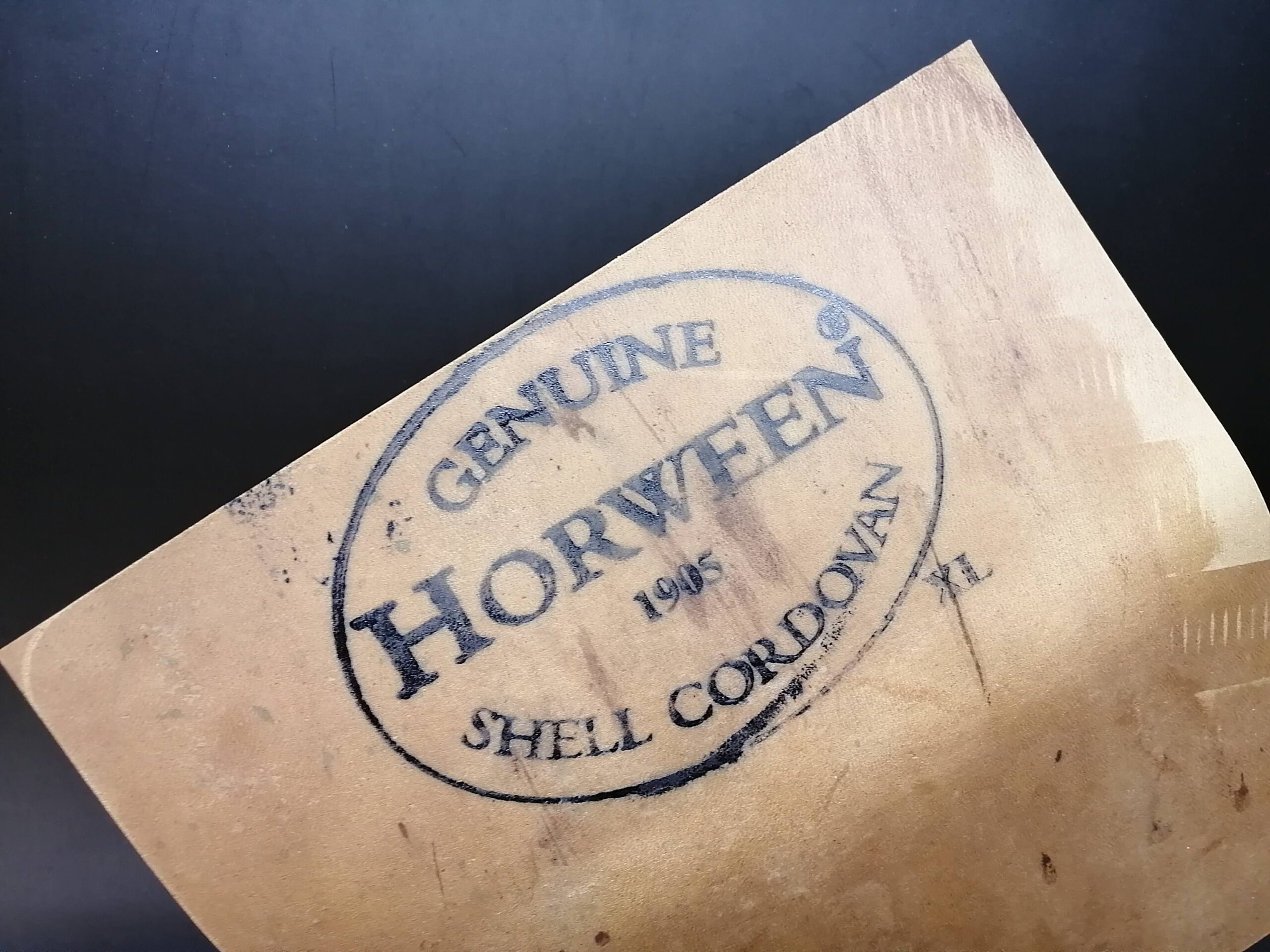 コードバン 長財布(ホーウィン社/スタンプ面) - 画像 (2)