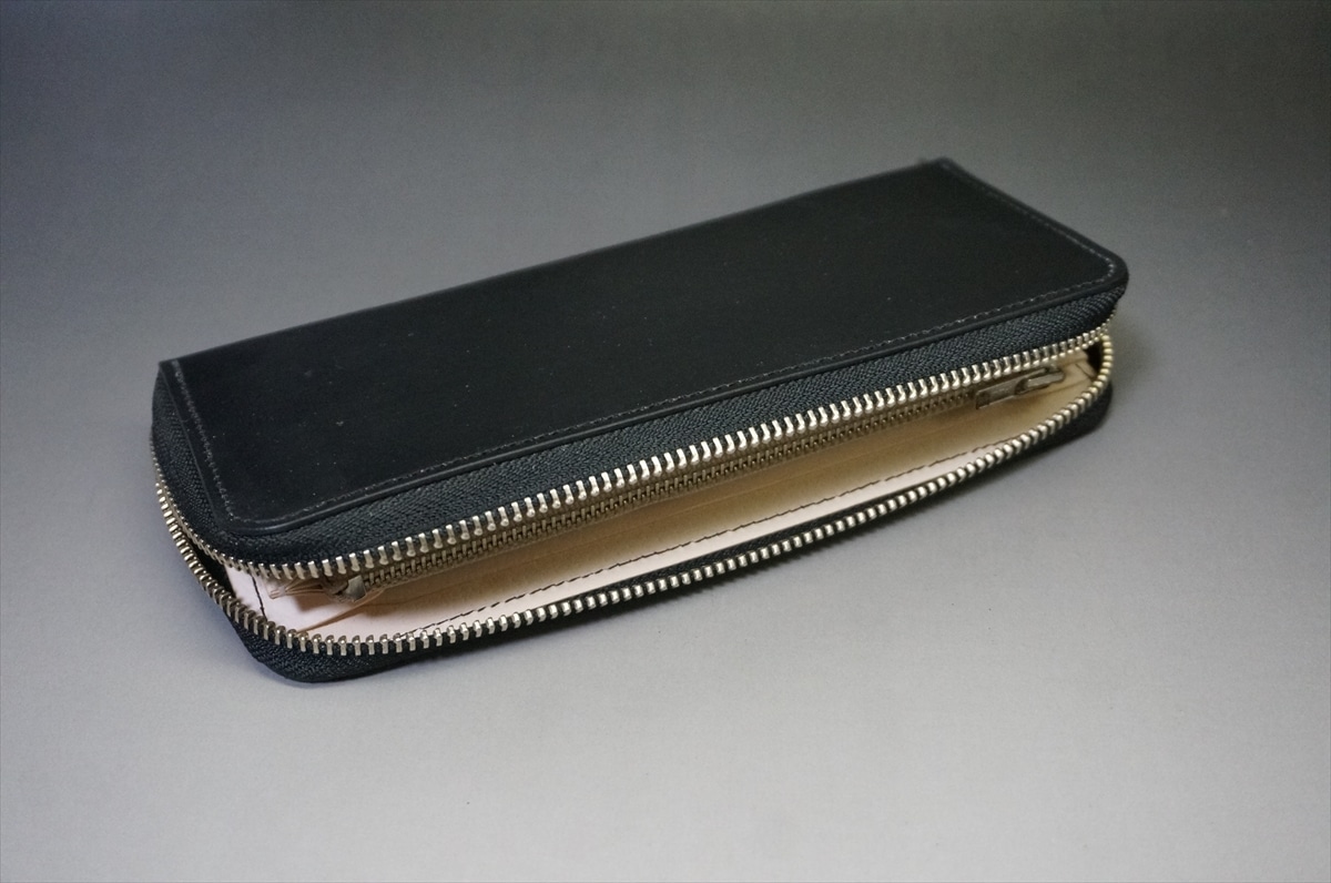 1月18日(日曜日)終了!ブライドルレザー 長財布(J.ベイカー社/ブラック色) - 画像 (6)