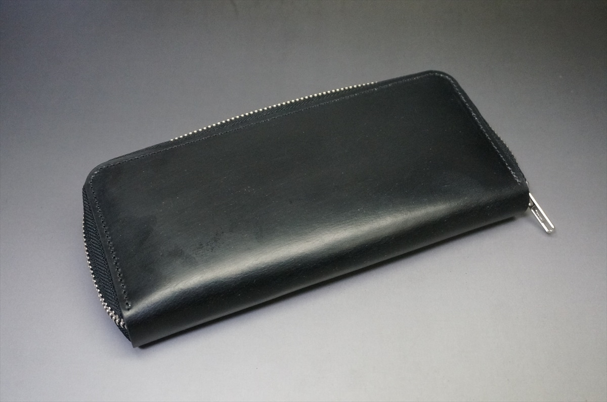 1月18日(日曜日)終了!ブライドルレザー 長財布(J.ベイカー社/ブラック色) - 画像 (7)