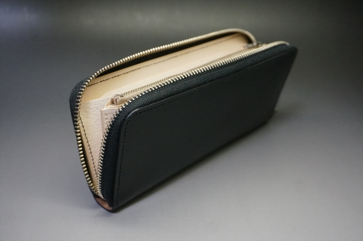 1月18日(日曜日)終了!ブライドルレザー 長財布(J.ベイカー社/ブラック色) - 画像 (8)