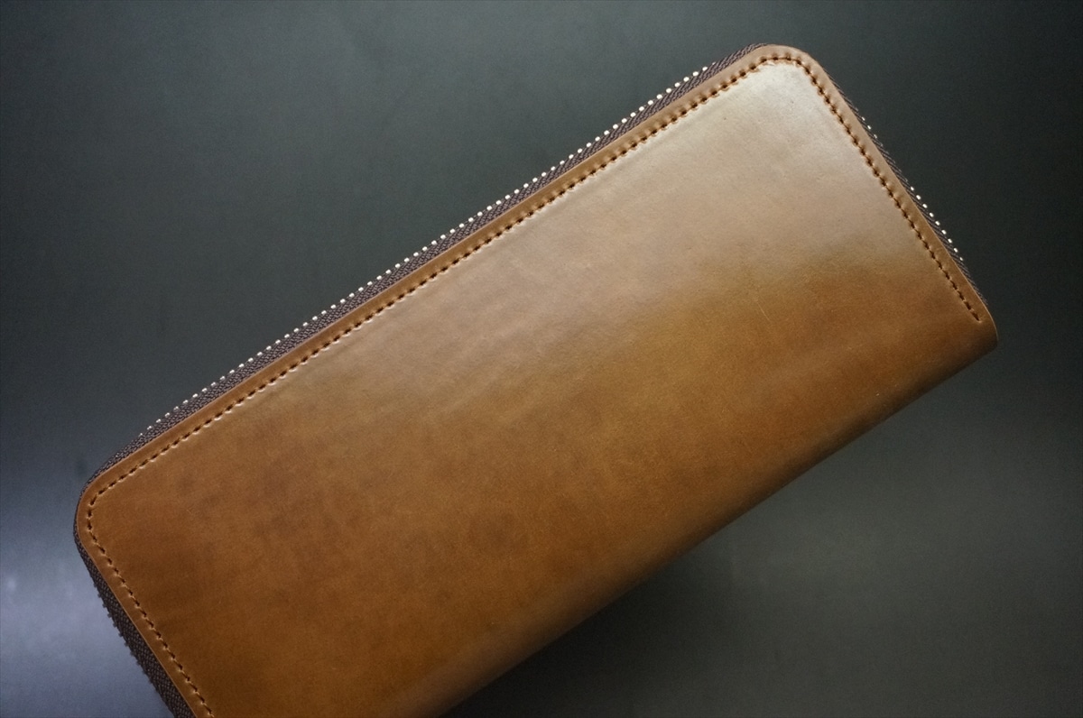 ホーウィン社製シェルコードバンを使用した長財布