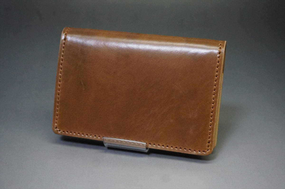 2月1日(日曜)終了!コードバン 名刺入れ(ホーウィン社/バーボン色) - 画像 (4)