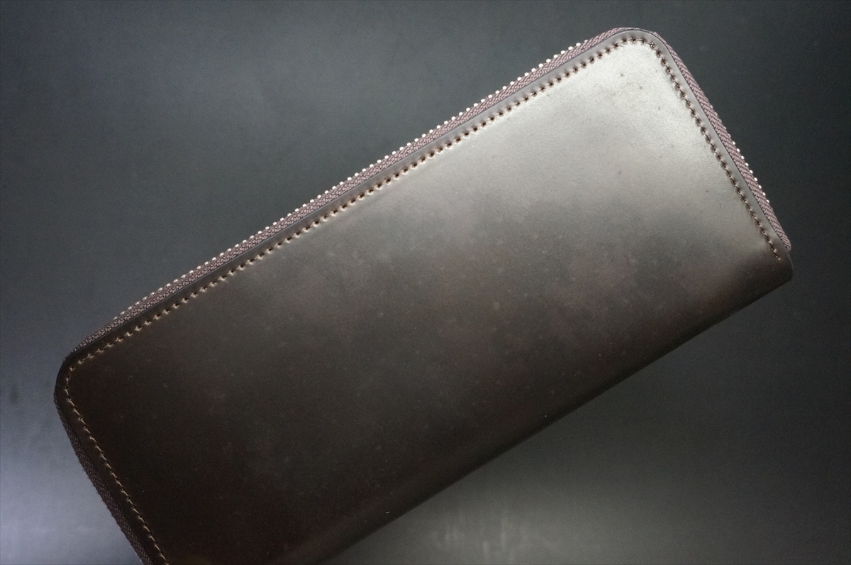 ホーウィン社製シェルコードバンを使用した長財布