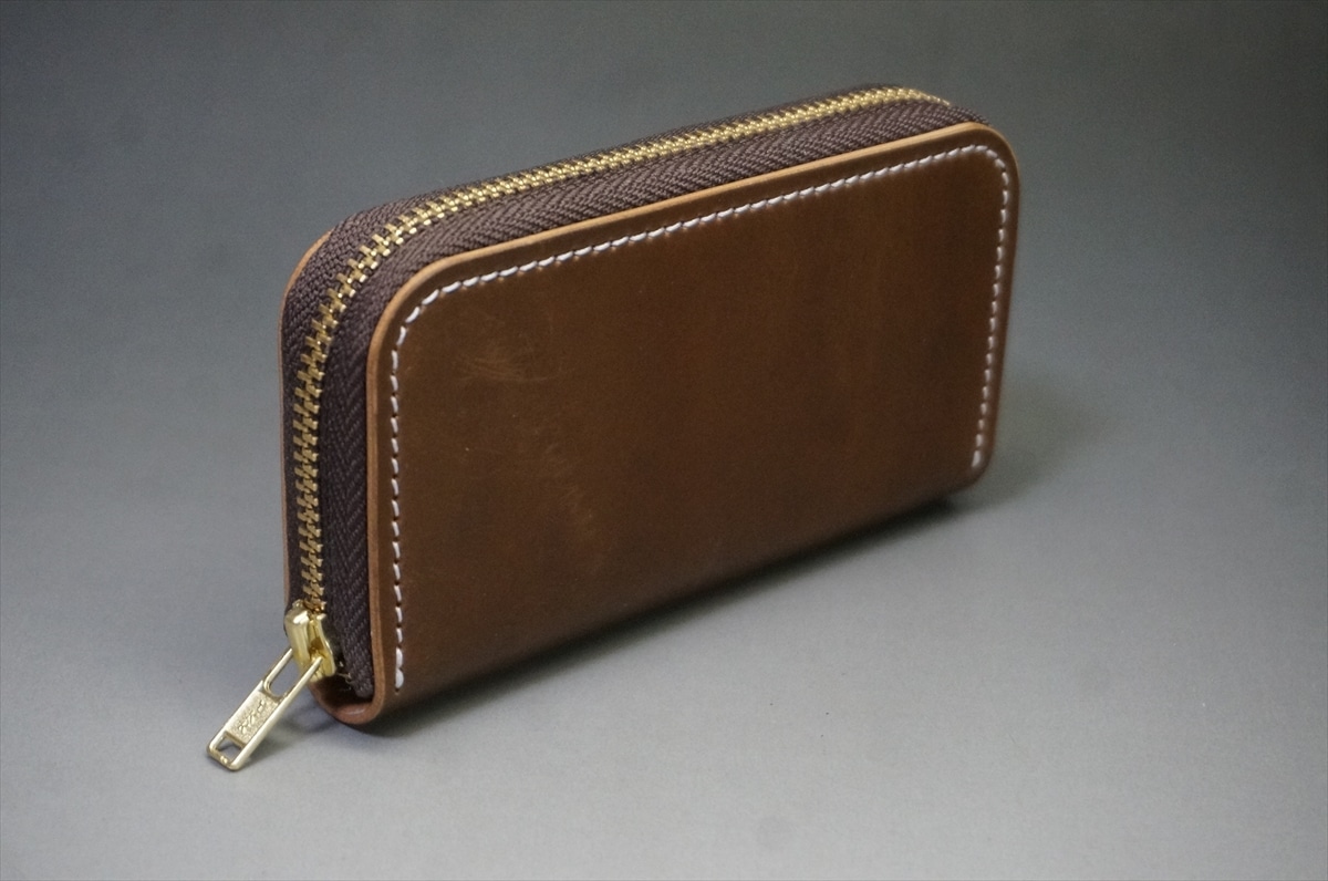 2月17日(火曜日)終了!コードバン ミニ財布(ホーウィン社/バーボン色) - 画像 (2)