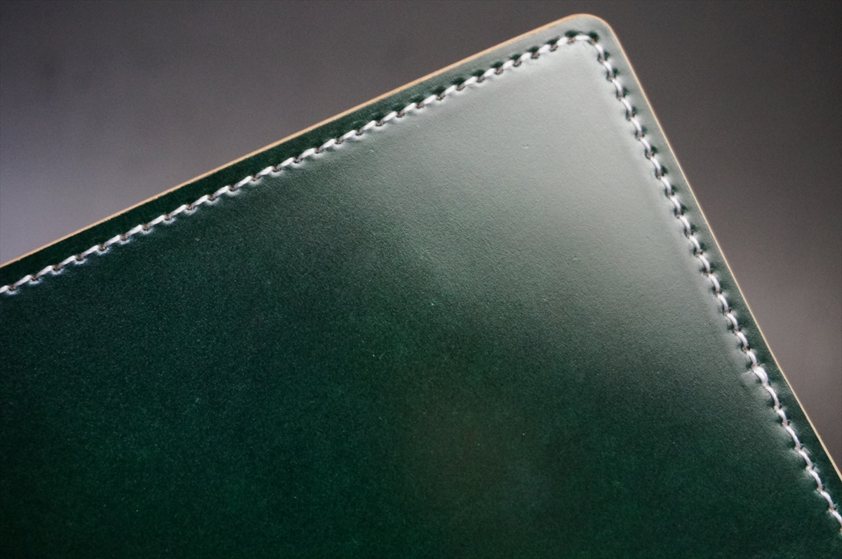 2月18日(水曜日)終了!コードバン 名刺入れ(レーデルオガワ社/グリーン色) - 画像 (6)