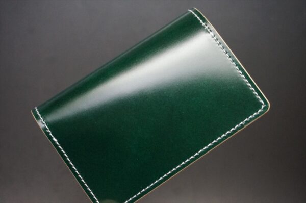 レーデルオガワ社製染料仕上げコードバンの名刺入れ